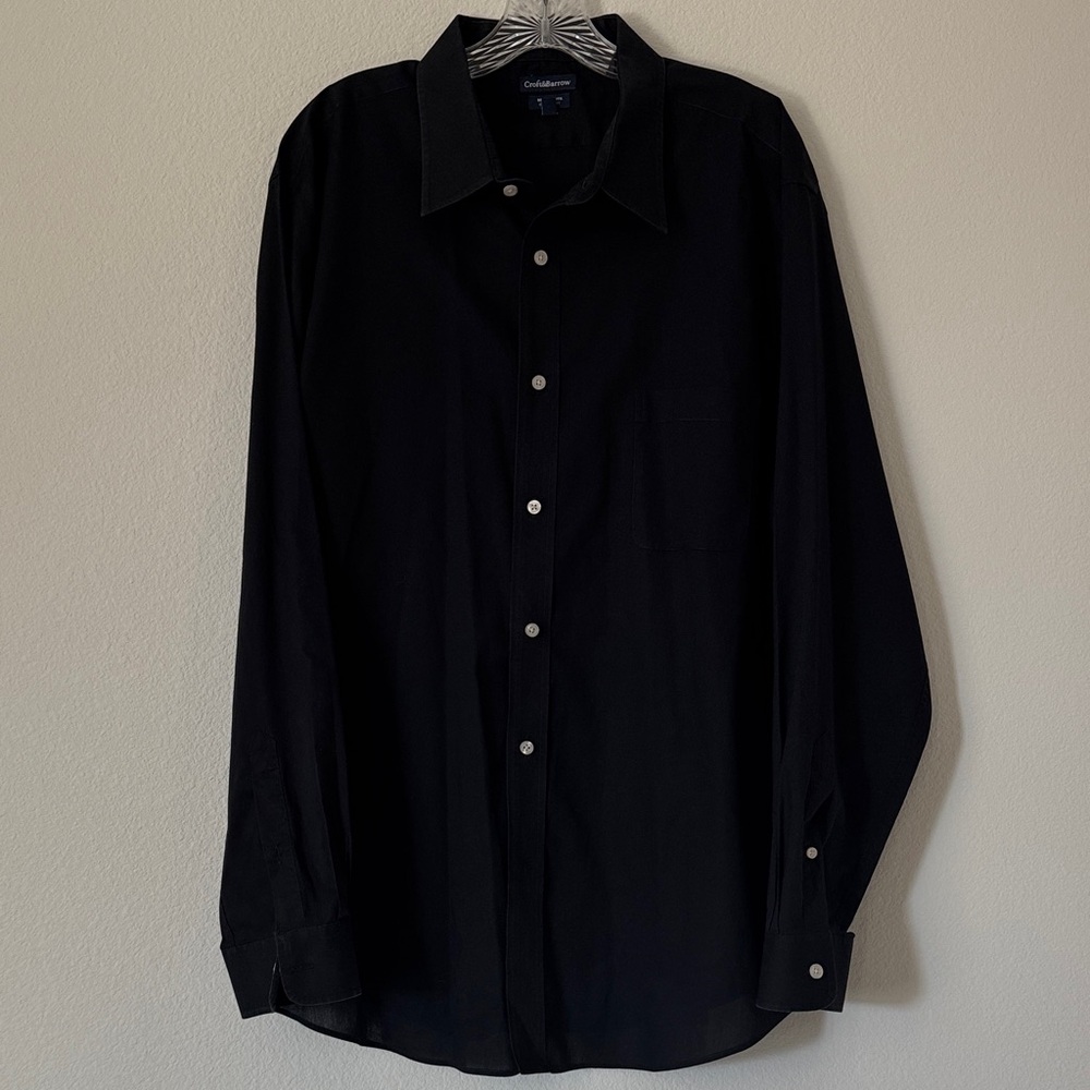 Croft & Barrow Klein Men's Black Dress Shirt